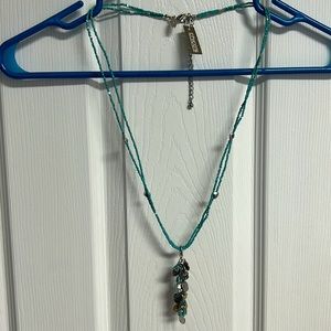 Chico’s necklace turquoise and silver